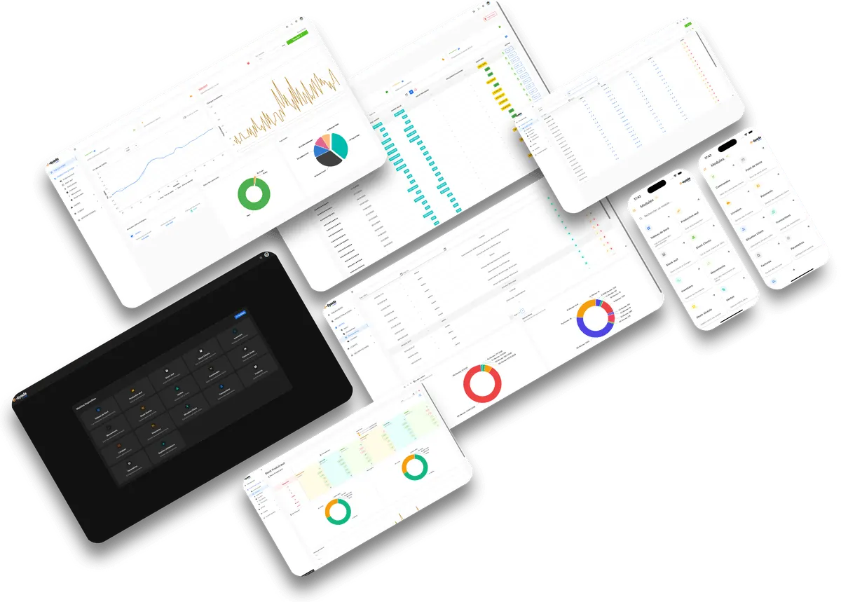 Interface de l'application FarmDriver eByada